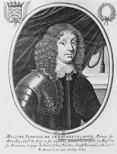 Francois VI (1613-80) Hertog van Rochefoucauld, Prins van Marcillac door French School